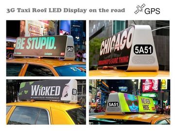 중국 원격 제어 택시에 의하여 지도된 스크린은, 높은 광도 택시 정상 광고 영상 벽을 지도했습니다 협력 업체